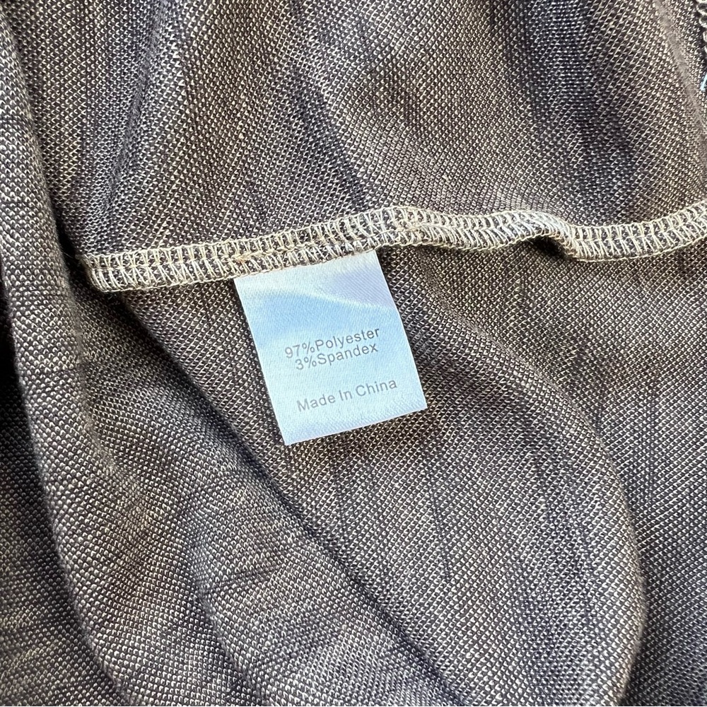 TUCKERNUCK brown tan mod tiger pattern Ellie mock neck knit dress size medium - Picture 9 of 11